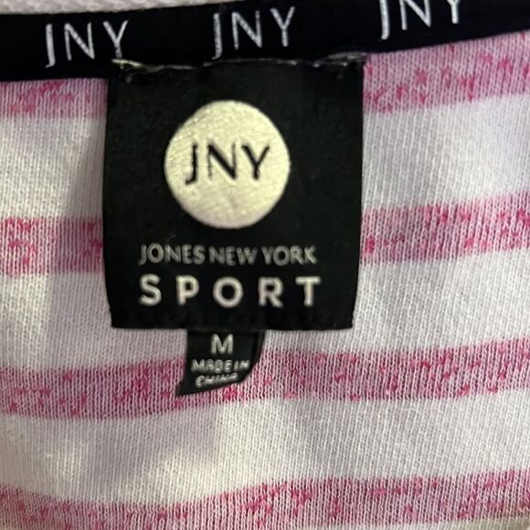 Jones, New York Sport striped three-quarter sleeve, top size medium - Picture 12 of 12